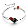 Meilleur produit bon marché pour l&#39;importation de bijoux originaux bracelet élégant bracelet en or rouge d&#39;agate rouge